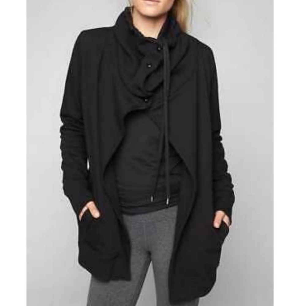 Athleta Wrappers Delight Jacket Size S Black
